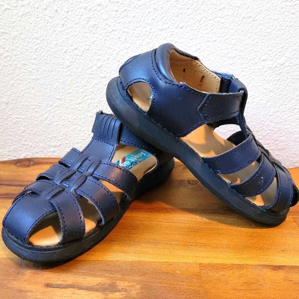 Scott David Little Kid Unisex Leather Fisherman Sandals 9 M Euro Style